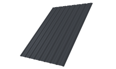 Профнастил С10B Grand Line 0,5 PurPro RAL 7024 мокрый асфальт