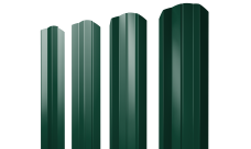 Штакетник М-образный A фигурный Grand Line 0,5 Satin RAL 6005 зеленый мох