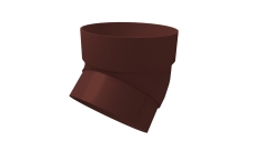 Колено трубы 45 град. ПВХ Grand Line шоколадное (RAL 8017)