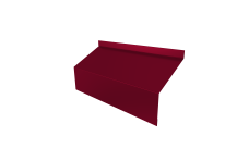 Ламель забора жалюзи Milan/Milan new стартовая/финишная для калиток и ворот Grand Line 0,45 PE RAL 3003 рубиново-красный