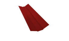 Планка ендовы верхней 95х80х95 Grand Line 0,5 Satin с пленкой RAL 3011 коричнево-красный (2м)