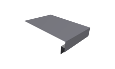 Планка околооконная сложная 300х50х18 (j-фаска) 0,45 Drap RAL 7004 сигнальный серый (3м)