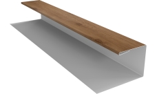 Планка П-образная Экобрус Grand Line 0,45 Print Premium Pine Wood Fresh (2м)