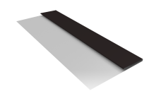 Планка стартовая Блок-Хаус новый Grand Line 0,45 Drap RAL 9005 черный (2м)