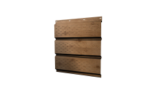 Софит металлический Grand Line полная перфорация 0,45 Print Premium с пленкой Pine Wood Fresh