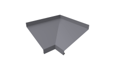 Угол отлива внутренний 200 0,5 Satin с пленкой RAL 7004 сигнальный серый