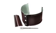 Кронштейн трубы на кирпич Grand Line ПЭ 100мм RAL 8017 шоколад