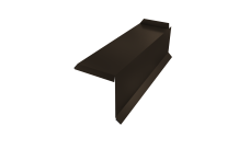 Планка торцевая сегментная 20мм Grand Line Правая 0,5 Satin с пленкой RR 32 темно-коричневый