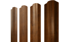 Штакетник М-образный B фигурный Grand Line 0,45 Print Elite Golden Wood TwinColor