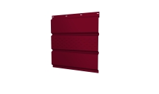 Софит металлический Grand Line центральная перфорация 0,45 PE с пленкой RAL 3003 рубиново-красный