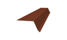 Планка капельник 100х55 0,5 Velur X RAL 8004 терракота (2м)