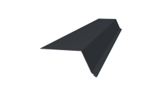 Планка капельник 100х55 Grand Line 0,5 Atlas X с пленкой RAL 7024 мокрый асфальт (2м)