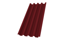 Профнастил Н75R Grand Line 0,5 PE lite RAL 3005 красное вино