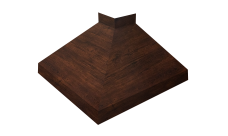 Угол отлива внешний 100 0,45 Print-Double Premium с пленкой Cherry Wood Dark F