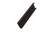 Декоративная накладка на столб универсальная 62х55 для забора жалюзи 0,45 Drap-double TX RR 32 темно-коричневый (3м)