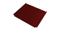 Кликфальц Double Pro Line Grand Line 0,45 PE с пленкой на замках RAL 3011 коричнево-красный