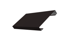 Ламель лицевая 125 забора жалюзи Texas 0,45 Drap TX RAL 9005 черный