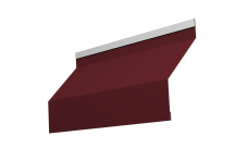 Ламель забора жалюзи Milan new 0,45 PE с пленкой RAL 3005 красное вино