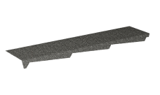 Примыкание резное левое Gerard 1,2м, цвет 171