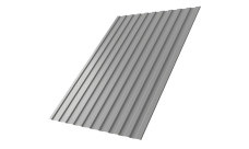 Профнастил С8A v01 0,45 Drap TX с пленкой RAL 7047 телегрей 4