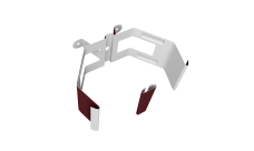 Крепление трубы для гофры на дерево Vortex Lite PE RAL 3005 красное вино