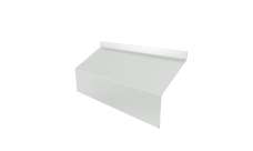 Ламель забора жалюзи Milan/Milan new стартовая/финишная для калиток и ворот Grand Line 0,5 Satin RAL 9003 сигнальный белый