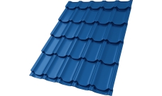 Профиль волновой "Квинта плюс" ("Kvinta plus") 0,45 PE RAL 5005 сигнальный синий