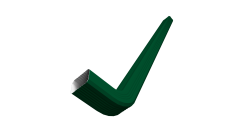 Труба гофрированная Vortex Lite 76х102х3000мм с коленом PE RAL 6005 зеленый мох