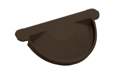 Заглушка торцевая универсальная Grand Line ПУ матовый 125мм RAL 8017 шоколад