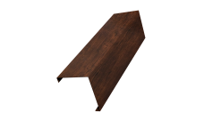 Декоративная накладка на столб универсальная угловая 80х80 для забора жалюзи Grand Line 0,45 Print-Double Premium Cherry Wood Dark F (2,5м)