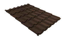 Металлочерепица Классик ("Classic") v02 0,5 PurPro RAL 8017 шоколад