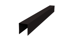Планка опорная составная внутренняя Palermo 0,45 Drap-double TX RAL 9005 черный (1,8м)