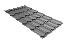 Профиль волновой "Квинта плюс" ("Kvinta plus") 0,45 PE RAL 9006 бело-алюминиевый