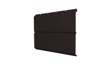 Софит ЭкоБрус new Grand Line c перфорацией 0,5 Satin Matt с пленкой RAL 9005 черный