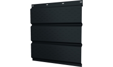 Софит металлический Классик v01 Grand Line полная перфорация 0,5 PurLite Matt с пленкой RAL 7016 антрацитово-серый