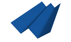 Угол внутренний фибросайдинга Slim Grand Line 0,5 Satin с пленкой RAL 5005 сигнальный синий (3м)