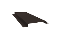 Планка кожуха сегментного 150 0,5 Velur X RR 32 темно-коричневый (1,8м)