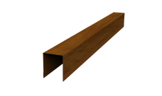 Планка опорная составная внутренняя для забора жалюзи Palermo 0,45 Print Elite Golden Wood TwinColor (1,8м)