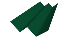 Угол внутренний фибросайдинга Слим Grand Line 0,5 Сатин с пленкой RAL 6005 зеленый мох (2м)