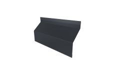 Ламель забора жалюзи Milan Slim стартовая/финишная для калиток и ворот Grand Line 0,5 PurLite Matt RAL 7024 мокрый асфальт