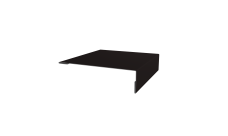 Планка мансардная 0,5 PurPro Matt 275 RAL 9005 черный (2м)
