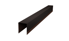 Планка опорная составная внутренняя для забора жалюзи Palermo 0,45 Print Elite Coffee Wood TwinColor (1,8м)