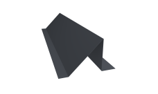 Планка снегозадержания 0,4 PE-Double с пленкой RAL 7024 мокрый асфальт (2м)