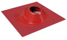 Проходной элемент MF CN угловой №6 (150-300мм) +240 силиконовый (металлический окрашенный фланец) красный