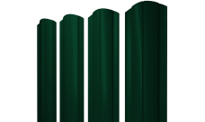 Штакетник Круглый фигурный Grand Line 0,5 Satin Matt TX RAL 6005 зеленый мох