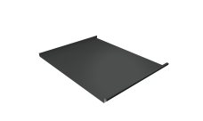 Фальц двойной стоячий Grand Line 0,45 Drap ТХ с пленкой на замках RAL 7016 антрацитово-серый