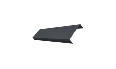 Ламель обратная 100 забора жалюзи Texas Grand Line 0,5 Atlas X RAL 7024 мокрый асфальт