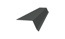 Планка капельник 100х55 0,45 PE с пленкой RAL 7005 мышино-серый (2м)