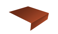 Планка лобовая/околооконная простая 190х50 0,45 Drap TR RAL 8004 терракота (3м)