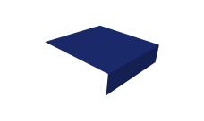 Планка околооконная простая 200х75 0,45 PE с пленкой RAL 5002 ультрамариново-синий (2м)